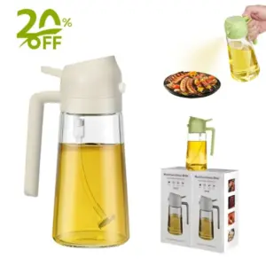 2 in 1 Oil Dispenser and Oil Sprayer Bottle