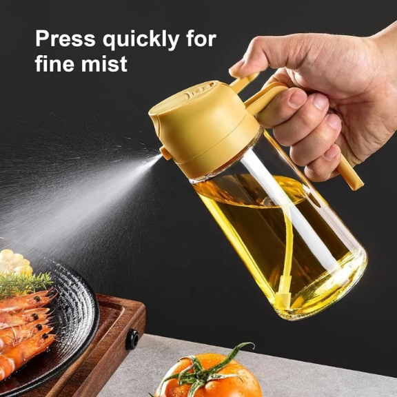 2 in 1 Oil Dispenser and Oil Sprayer Bottle - Image 5