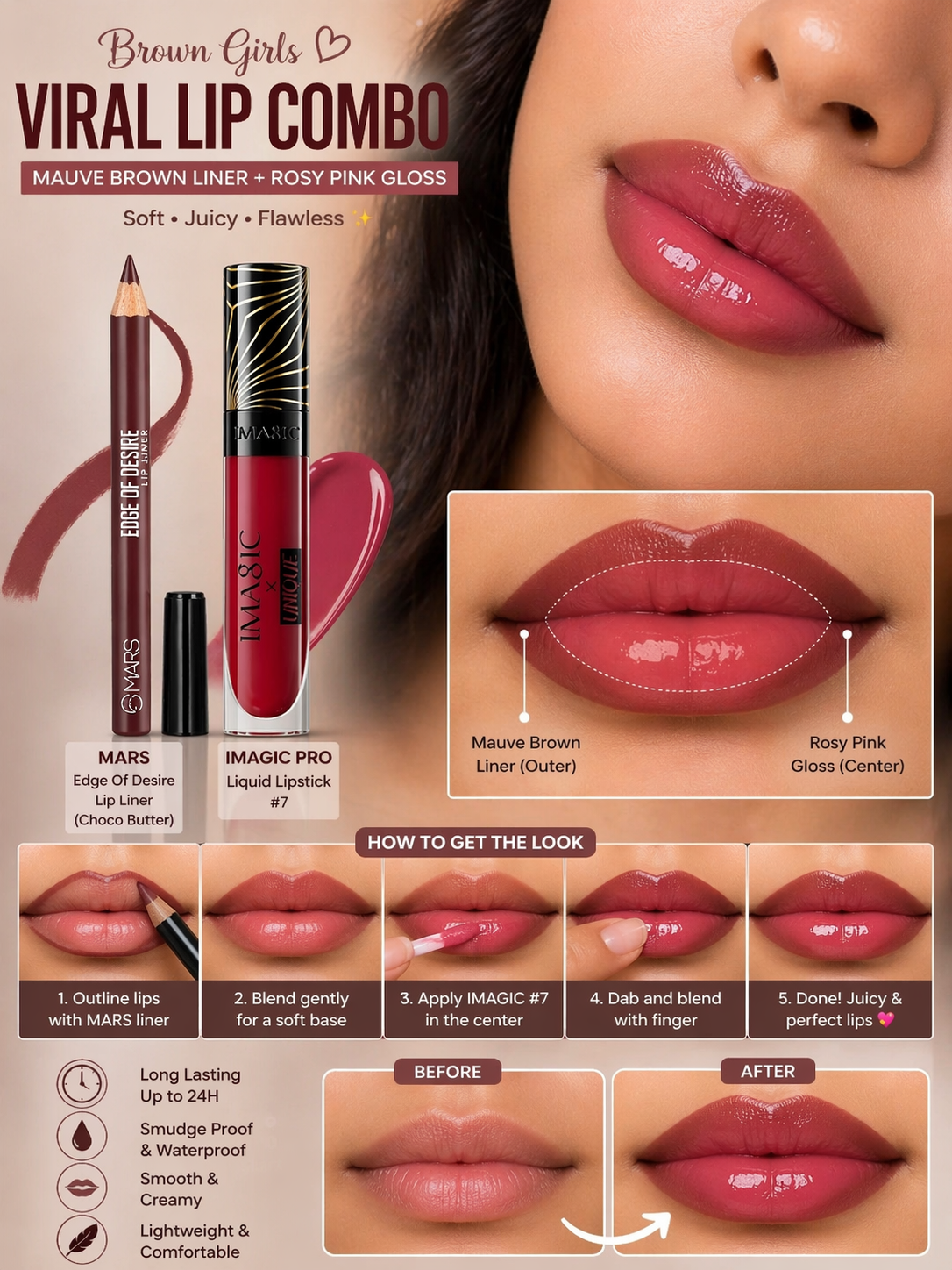 Viral Brown Girl Lip Combo