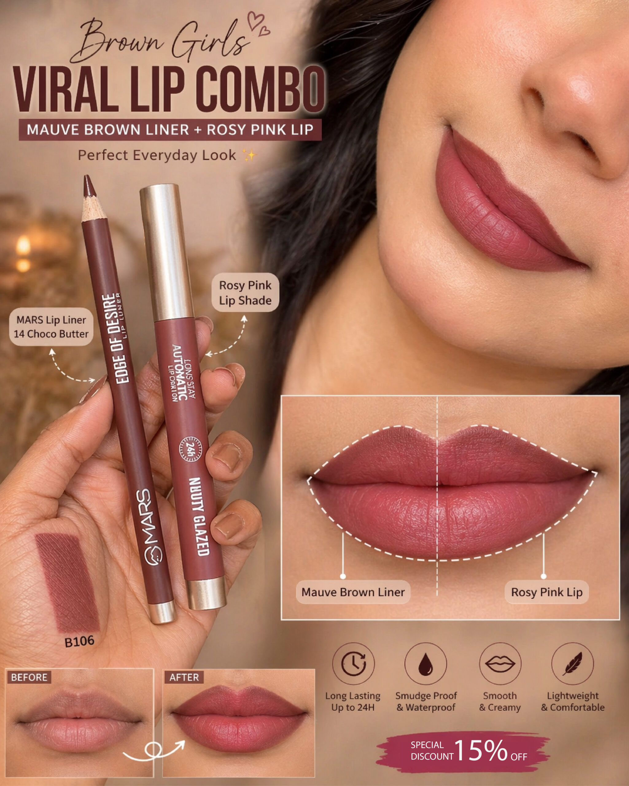 Brown Girl Viral Lip Combo