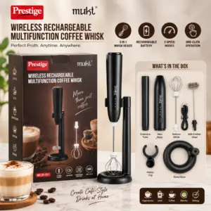 3-in-1 Wireless Rechargeable Coffee Whisk & Milk Frother